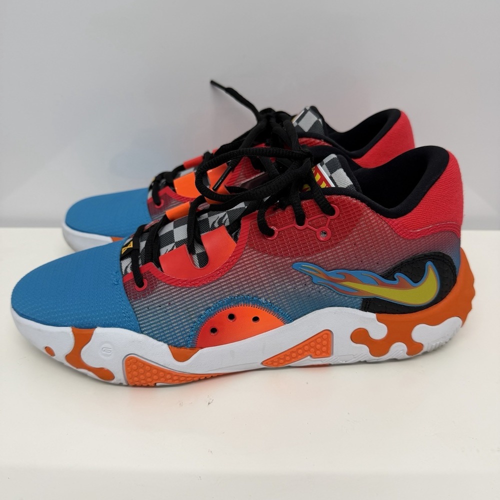 Nike PG 6 x Hot Wheels Multicolor Low Top Basketball Sneakers DH8446-400 2022